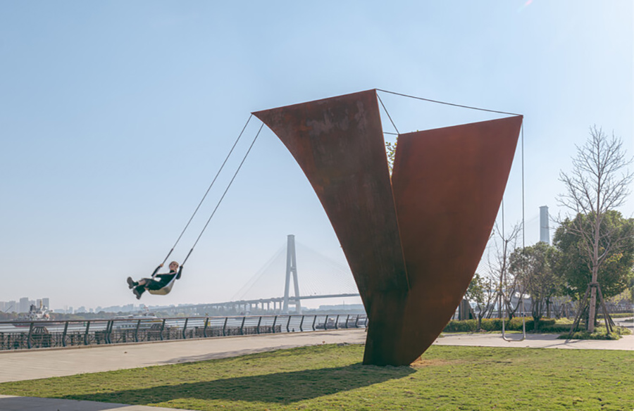 Rediscovering Joy: The Swing Installation in Shanghai